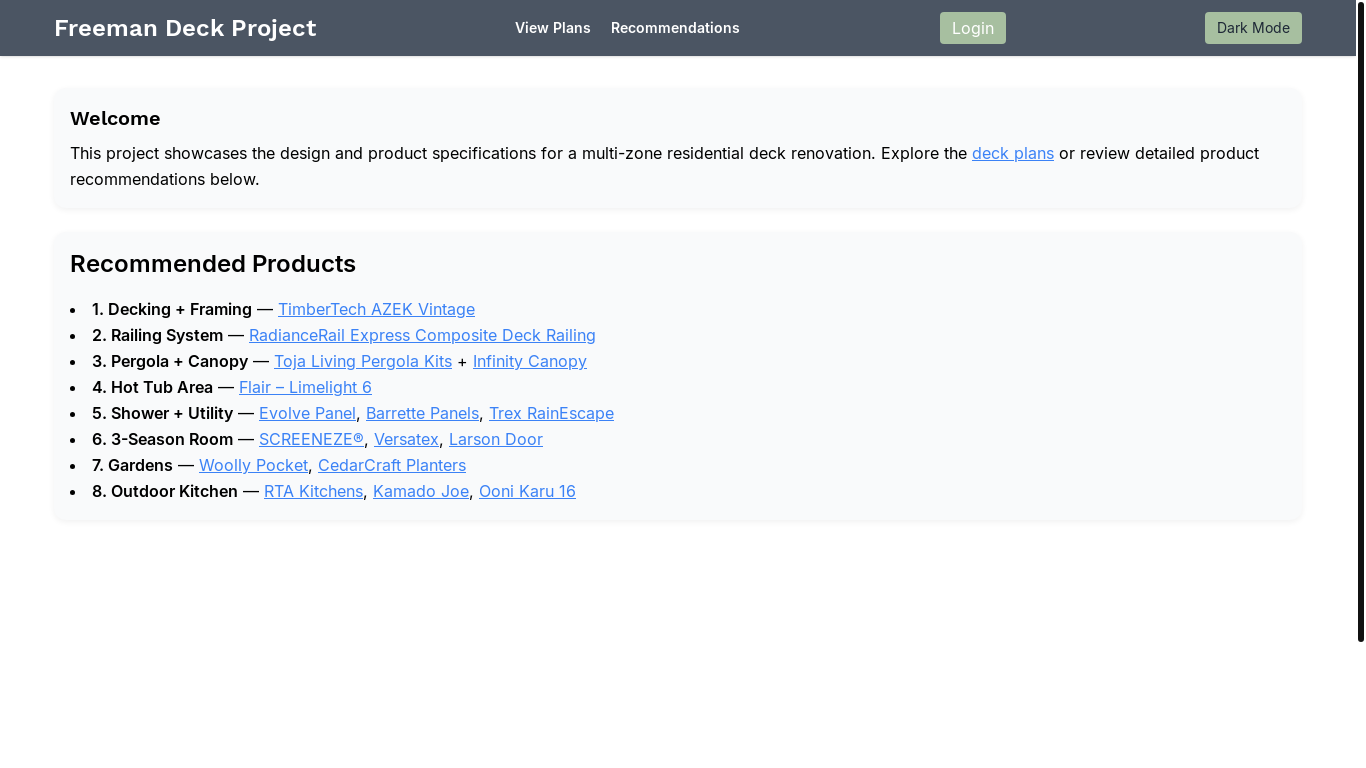 website screenshot of https://freemandecksite.pages.dev/