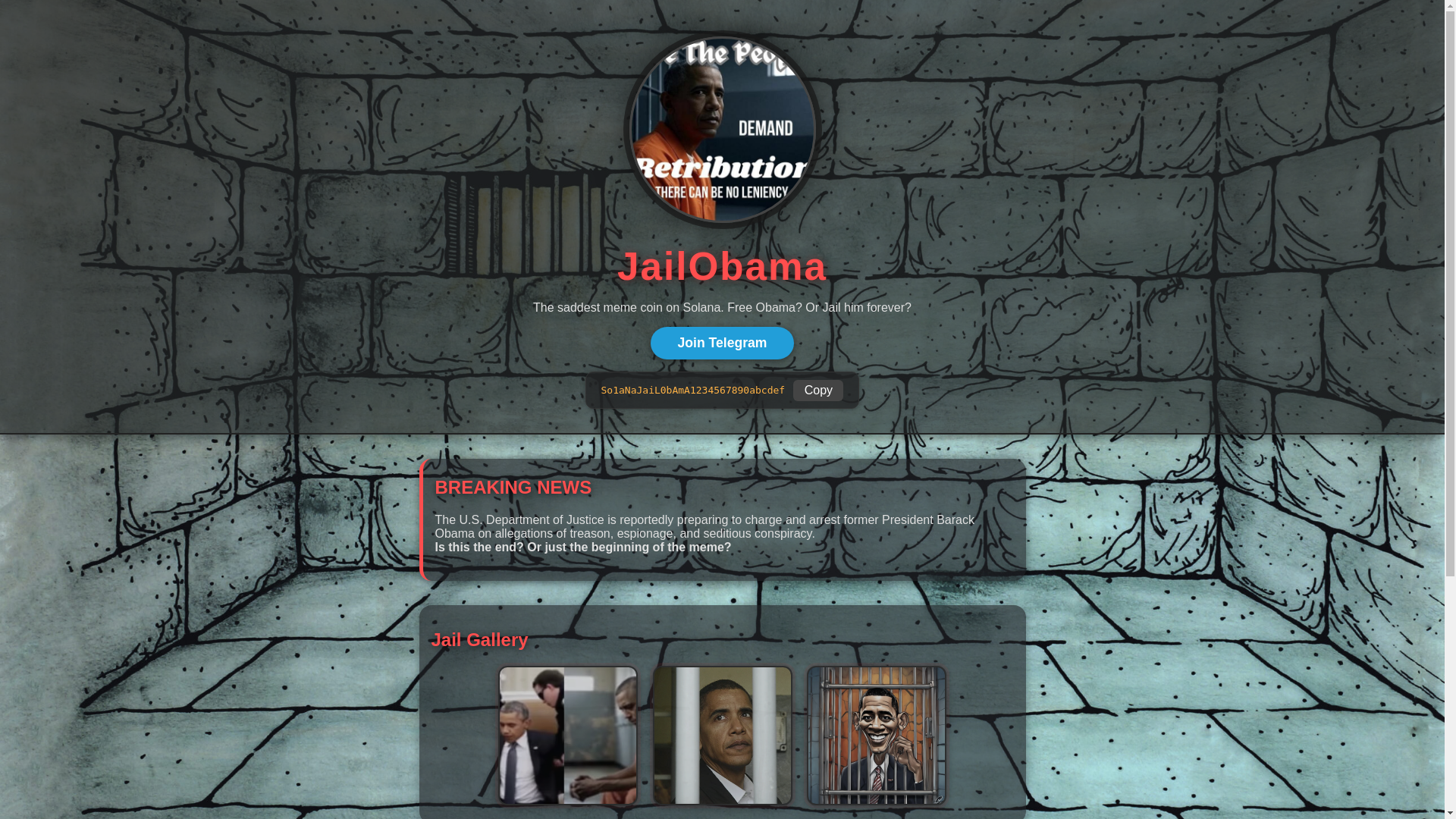 website screenshot of https://jailobama.website/