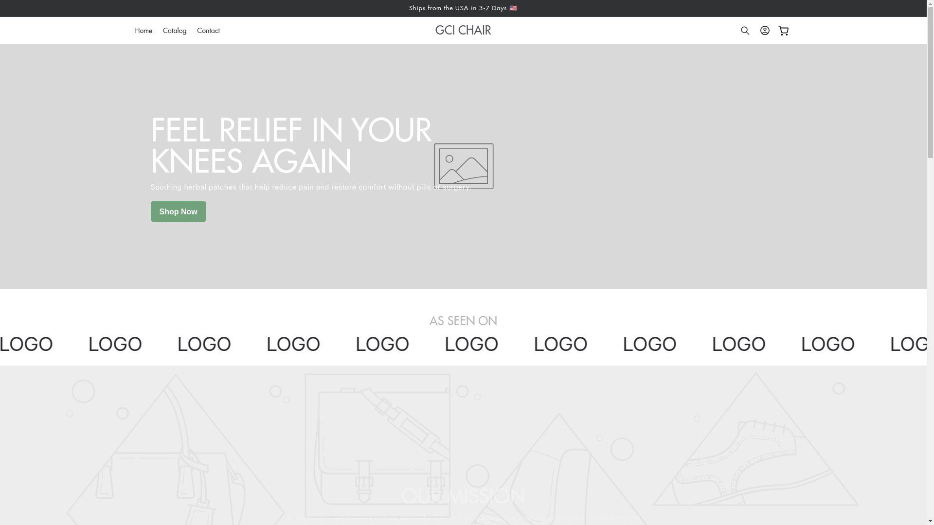 website screenshot of https://gcichair.com/