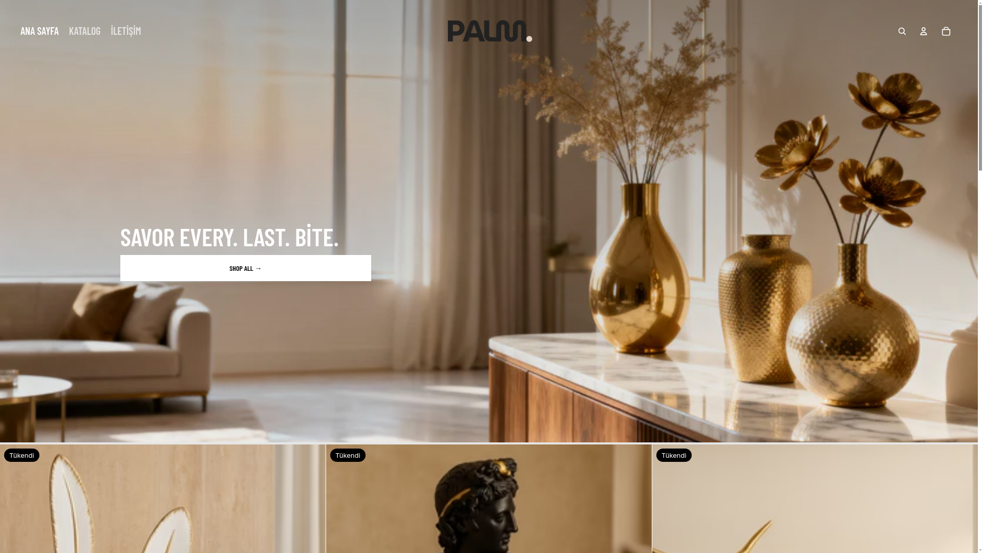 website screenshot of https://palmdekor.com/