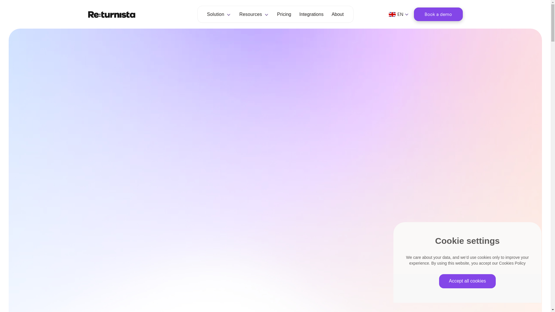 website screenshot of https://teamreturnista.com/