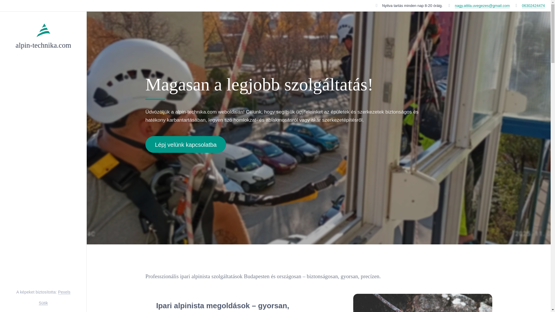 website screenshot of https://alpin-technika.com/