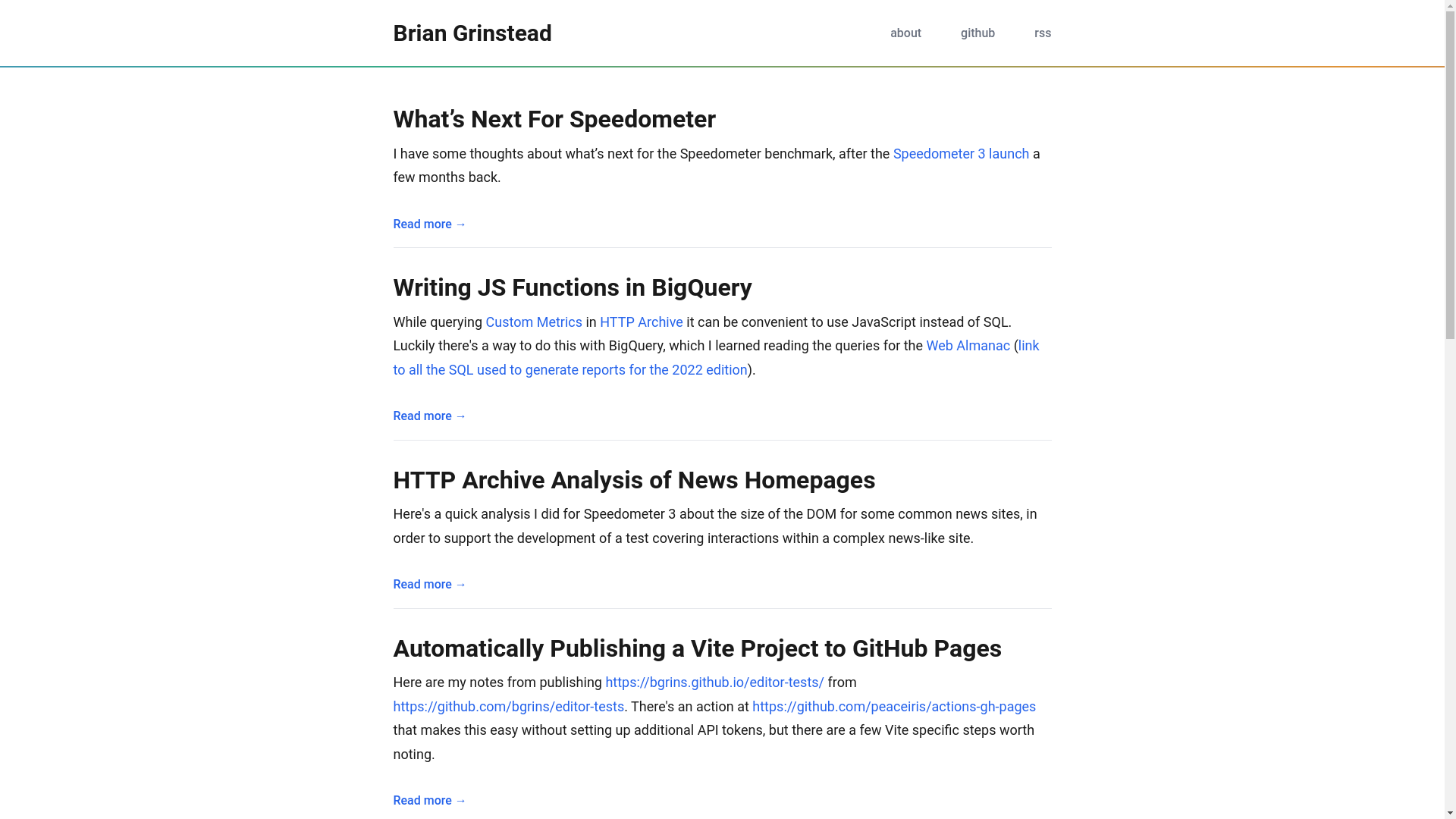 website screenshot of https://briangrinstead--com.pages.dev/