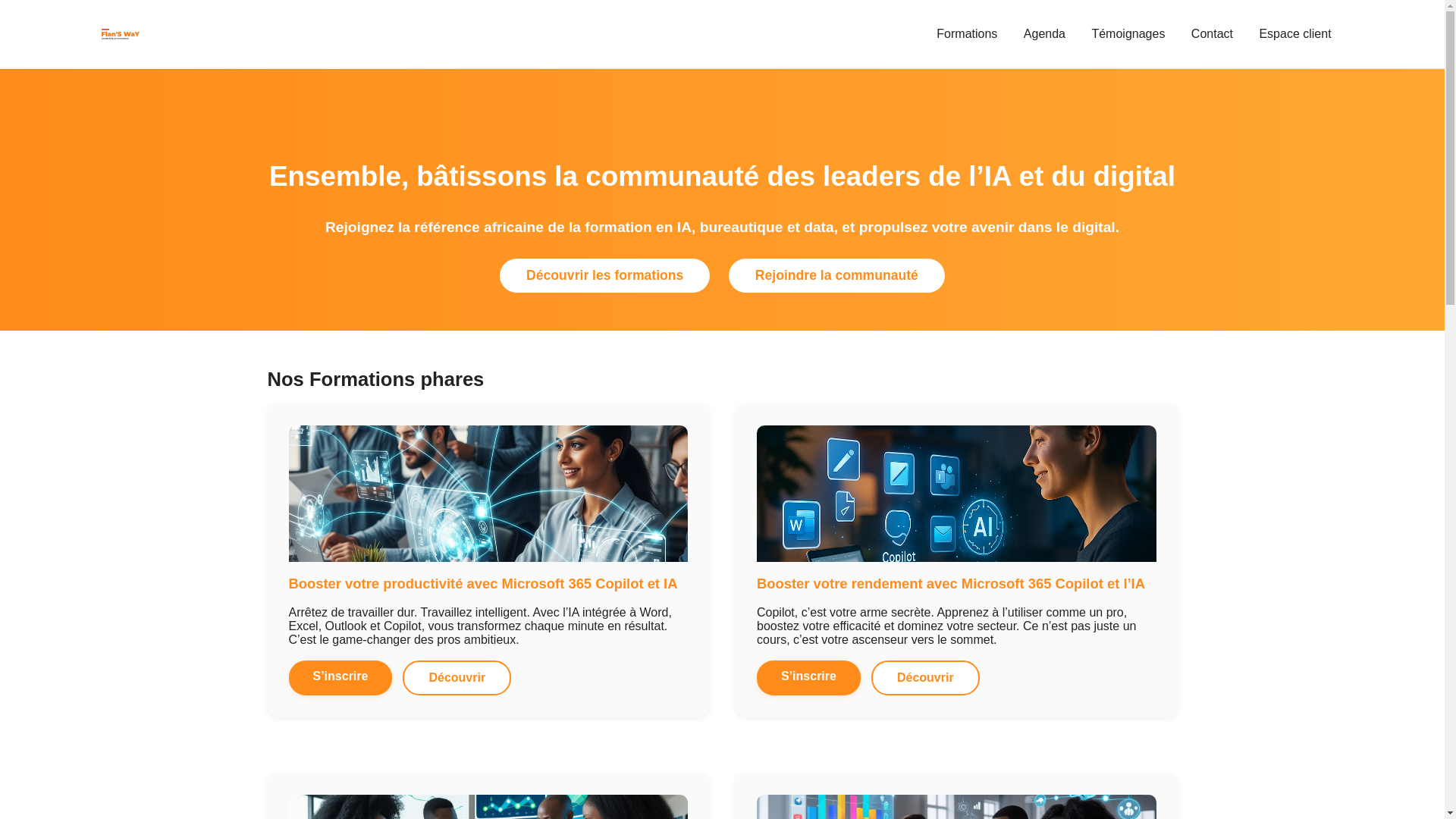 website screenshot of https://flansway.org/