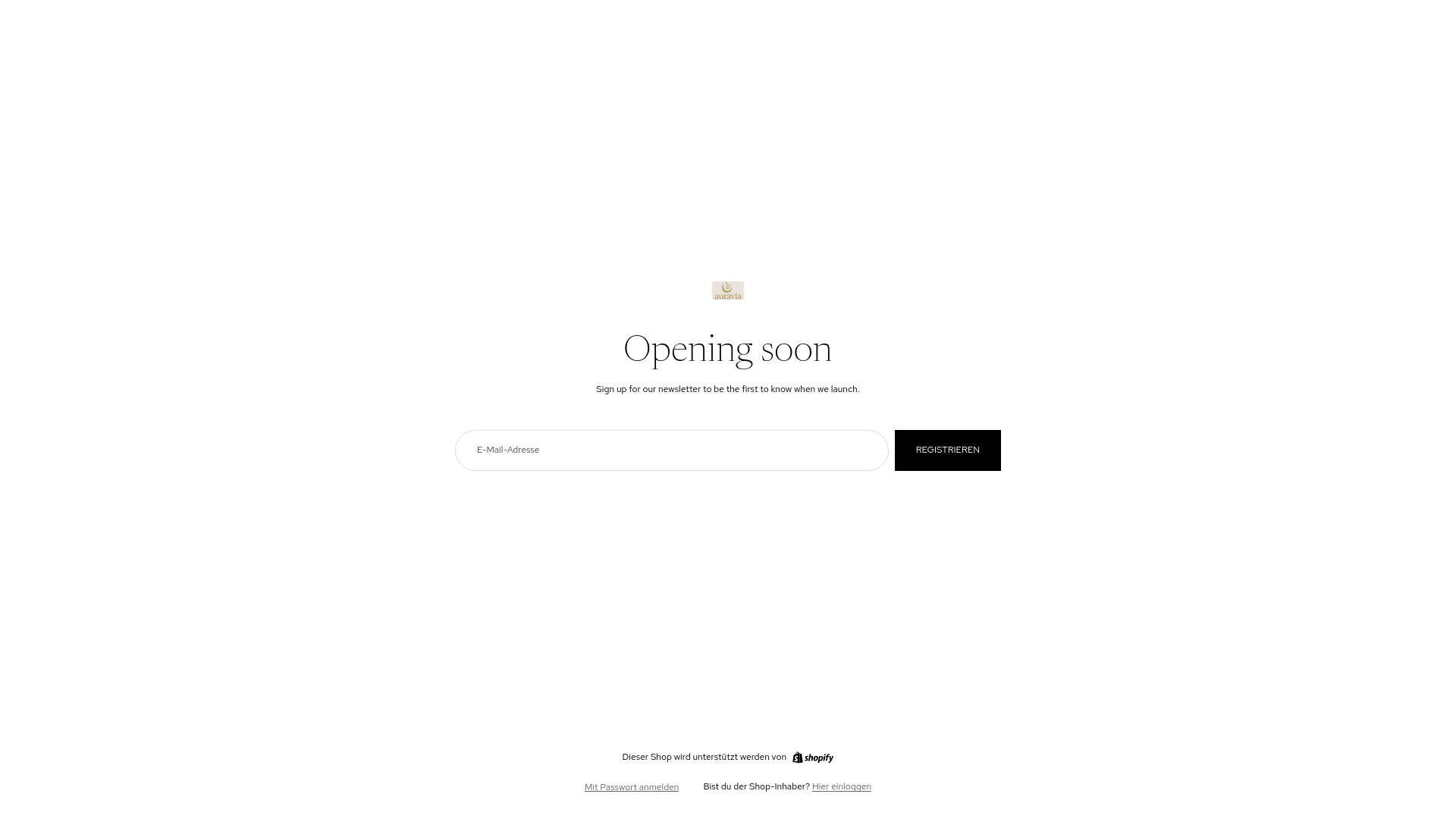 website screenshot of https://auravia.at/