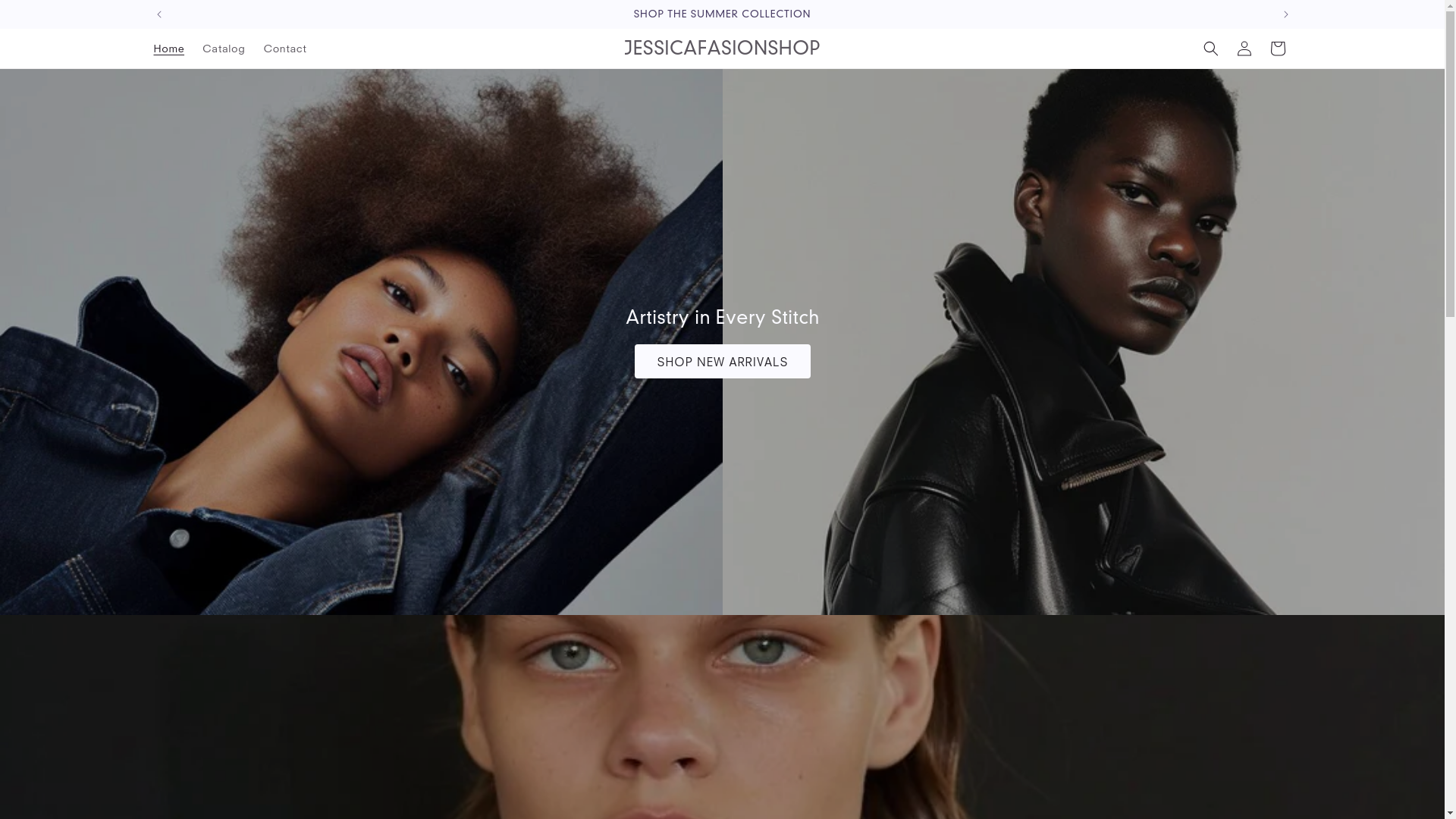 website screenshot of https://jessicafasionshop.xyz/