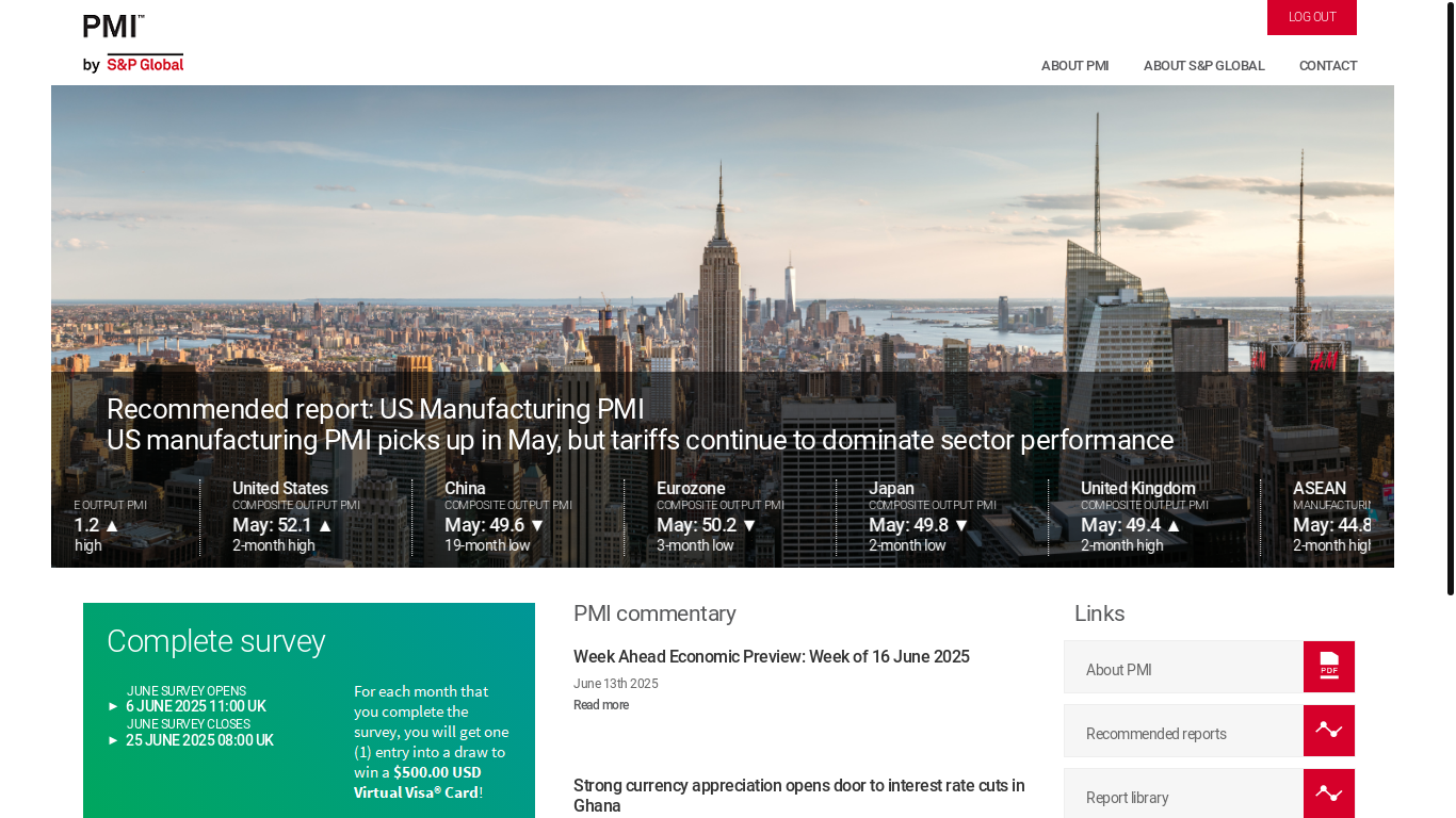 website screenshot of https://www.pmi.spglobal.com/Public/Survey/g?t=66C50B9E-5D83-4111-9CED-492127CC9794