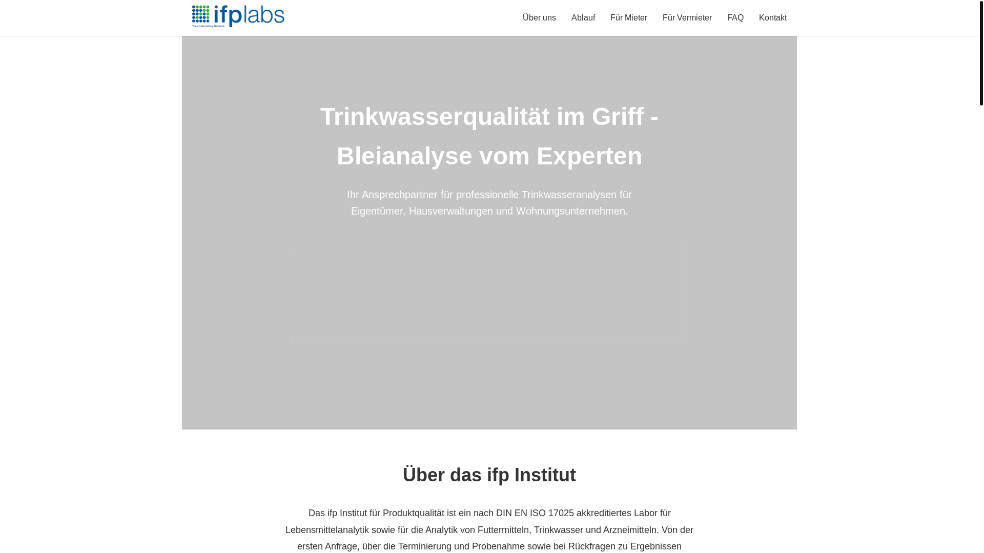 website screenshot of https://trinkwasser-landing.pages.dev/
