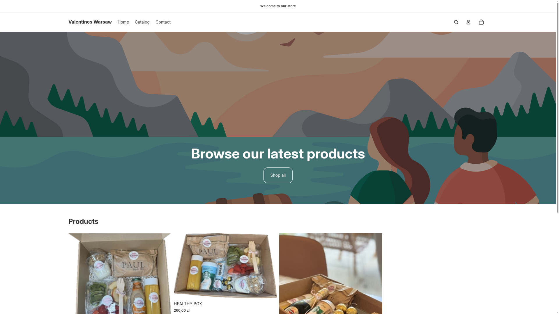 website screenshot of https://valentineswarsaw.com/