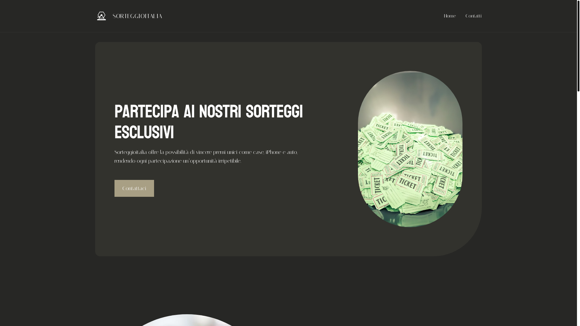 website screenshot of https://sorteggioitalia.it/