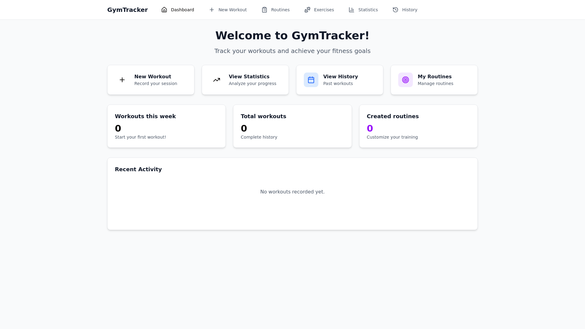 website screenshot of https://gym-tracker-5ur.pages.dev/