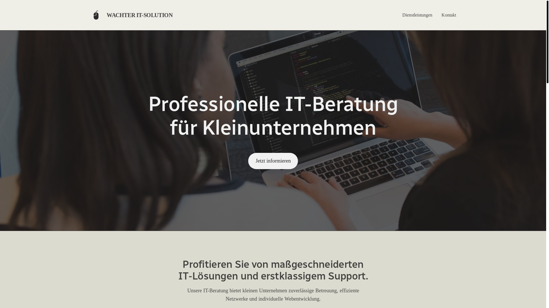 website screenshot of https://wachter-it.at/