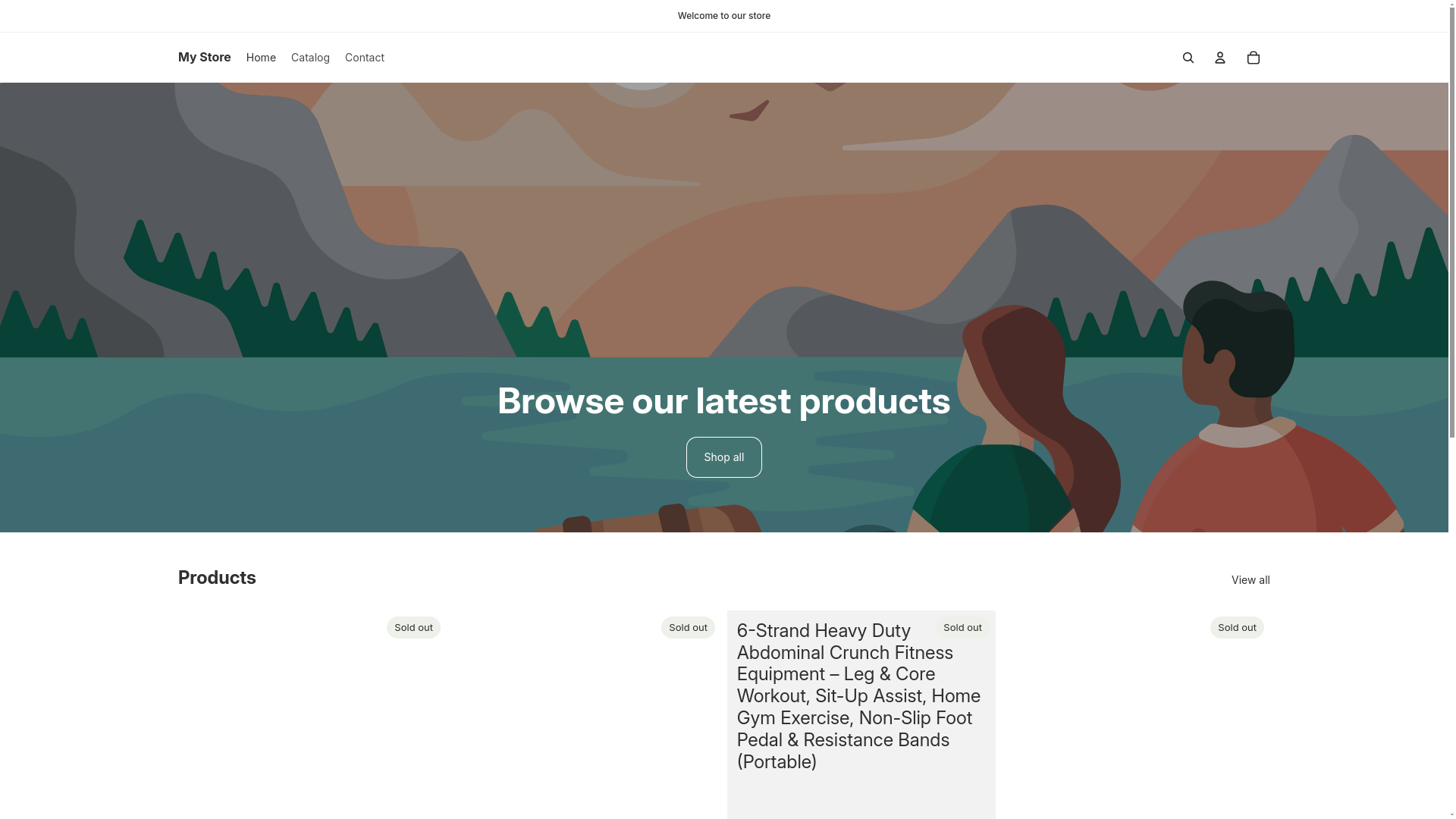 website screenshot of https://drapersports.store/