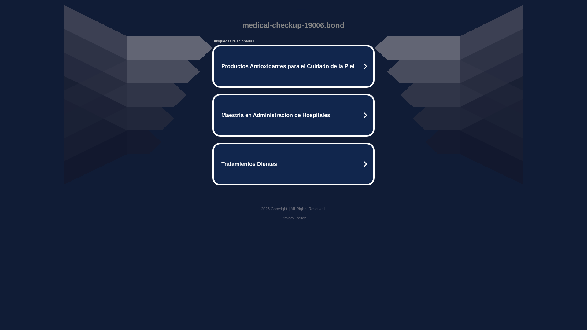 website screenshot of https://medical-checkup-19006.bond/