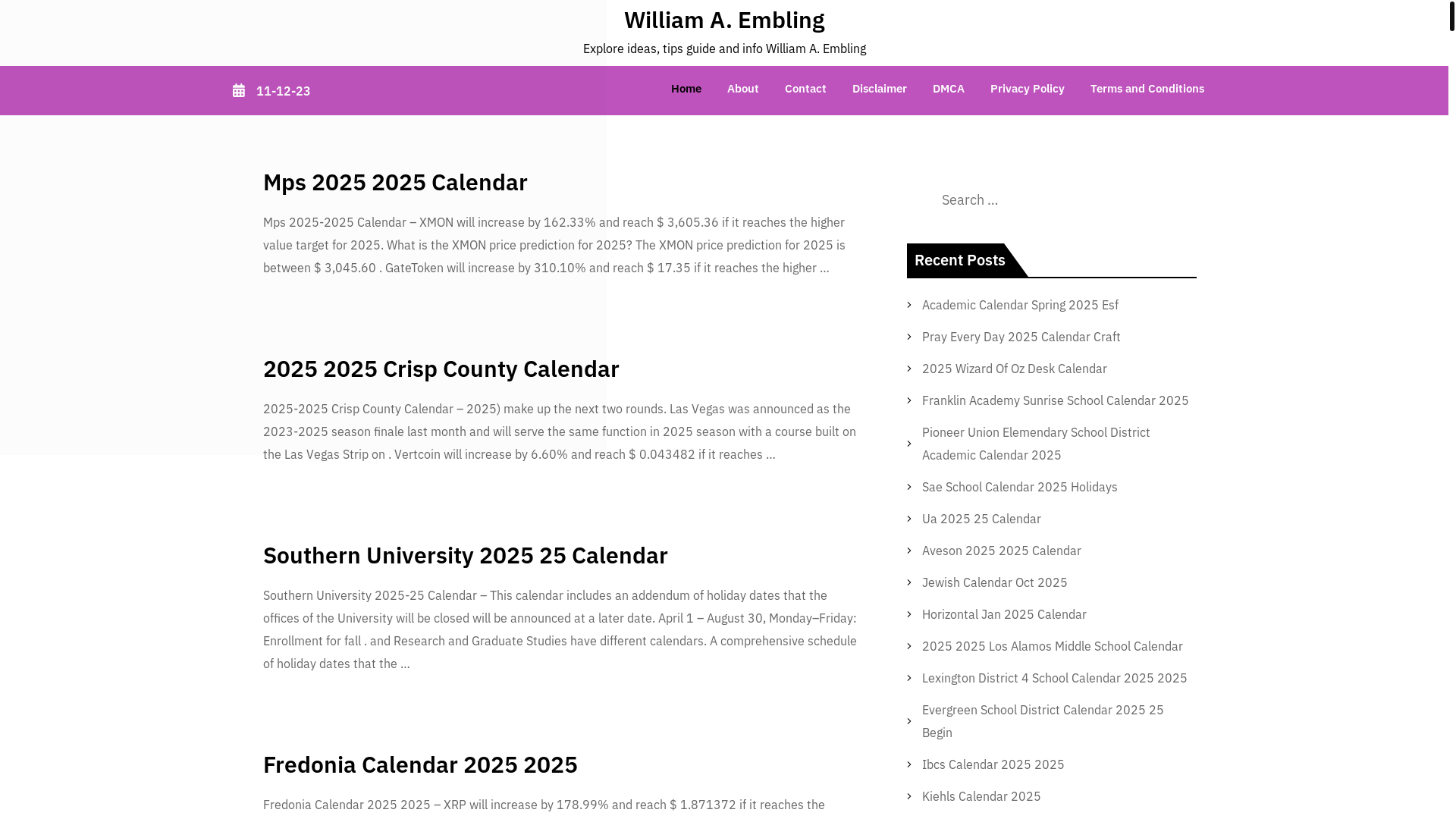 website screenshot of https://williamaembling.pages.dev/