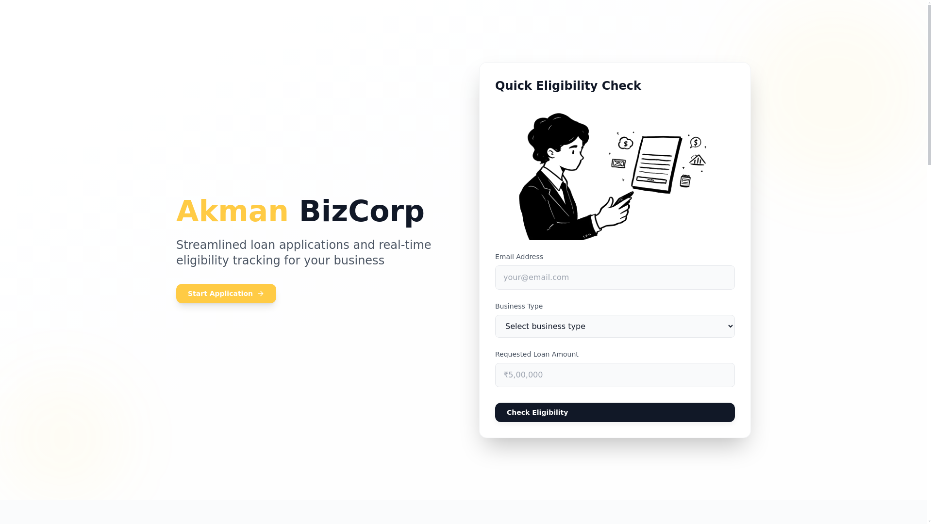 website screenshot of https://akman-credit-readiness.pages.dev/