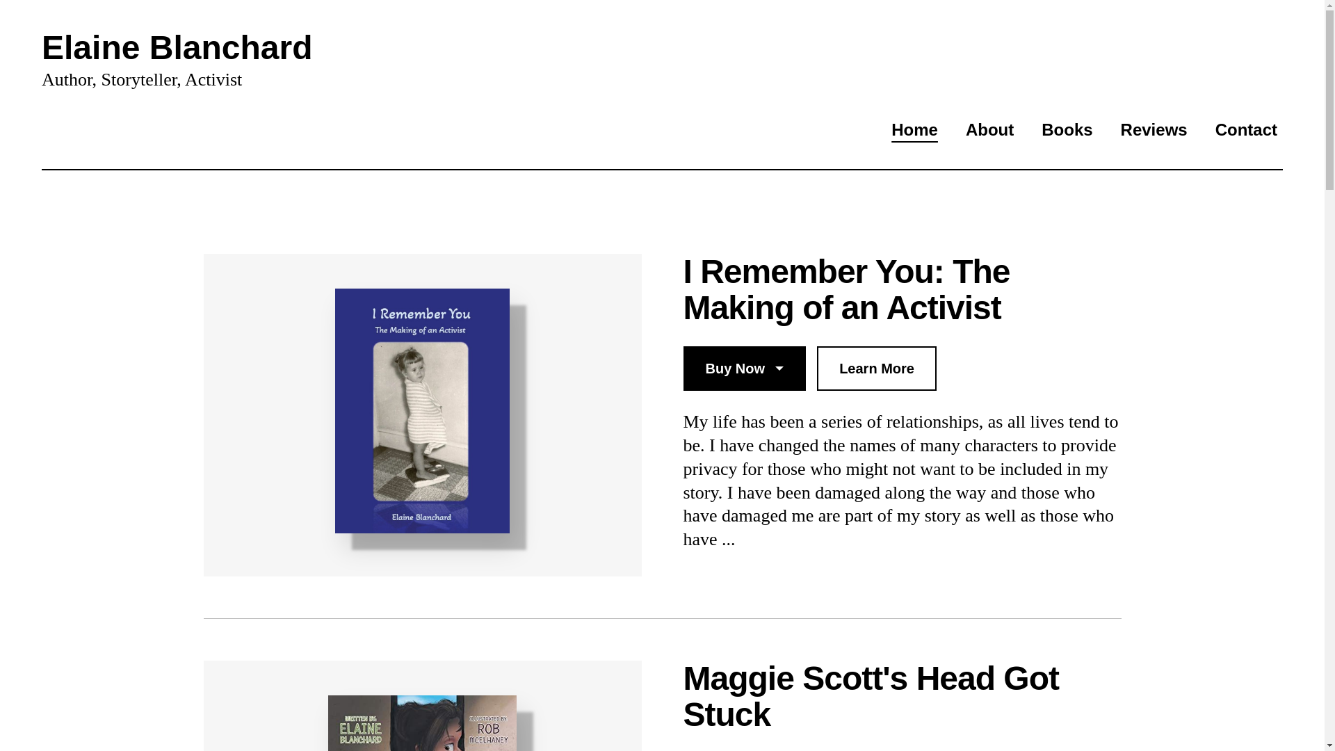 website screenshot of https://elainelblanchard.com/