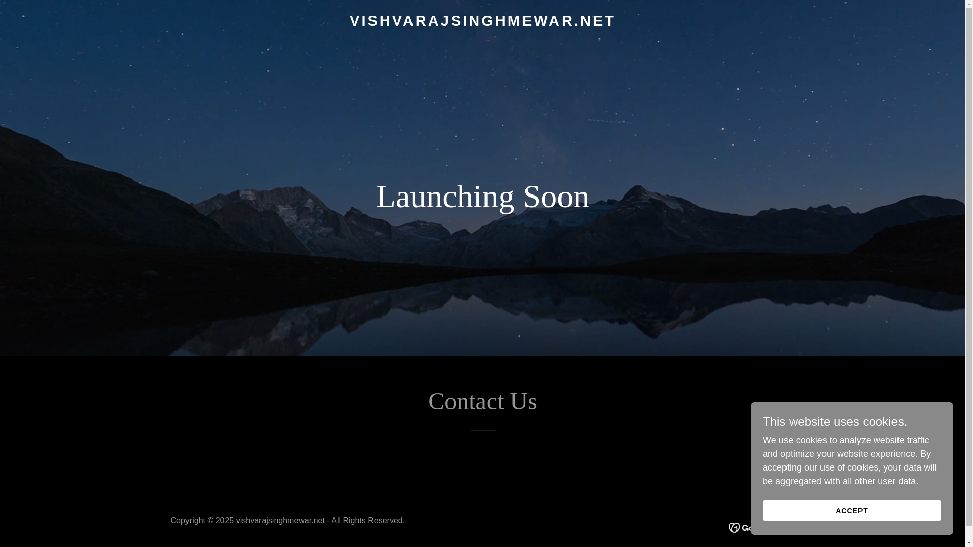 website screenshot of https://vishvarajsinghmewar.net/