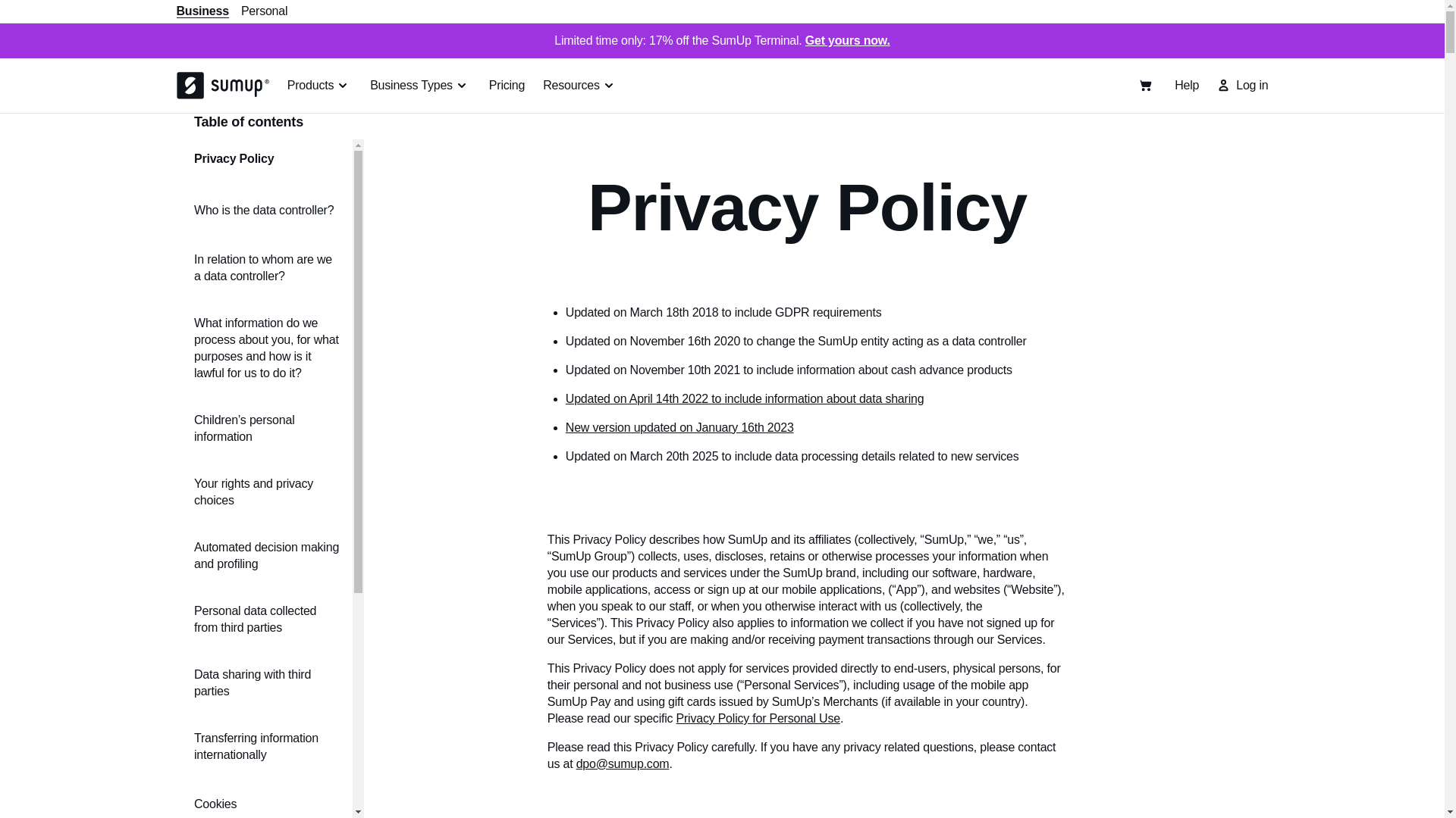 website screenshot of https://urldefense.com/v3/__https://sumup.co.uk/privacy/__;!!BlcFR2AOZX65Km2ZX8pQ!SrGSxKHfYvyhltvtXmbKhodGuNM1_fDqpdbfnOzHIc9O85nDLLvhokkzbXth5WHQFO0hWPwluewOVrF9EbMPPjP_ngThOUp19sdbHXyZIw$