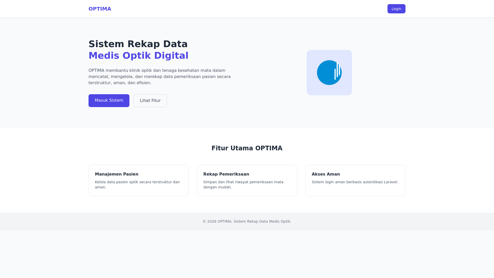 website screenshot of https://utamajambioptima.com/
