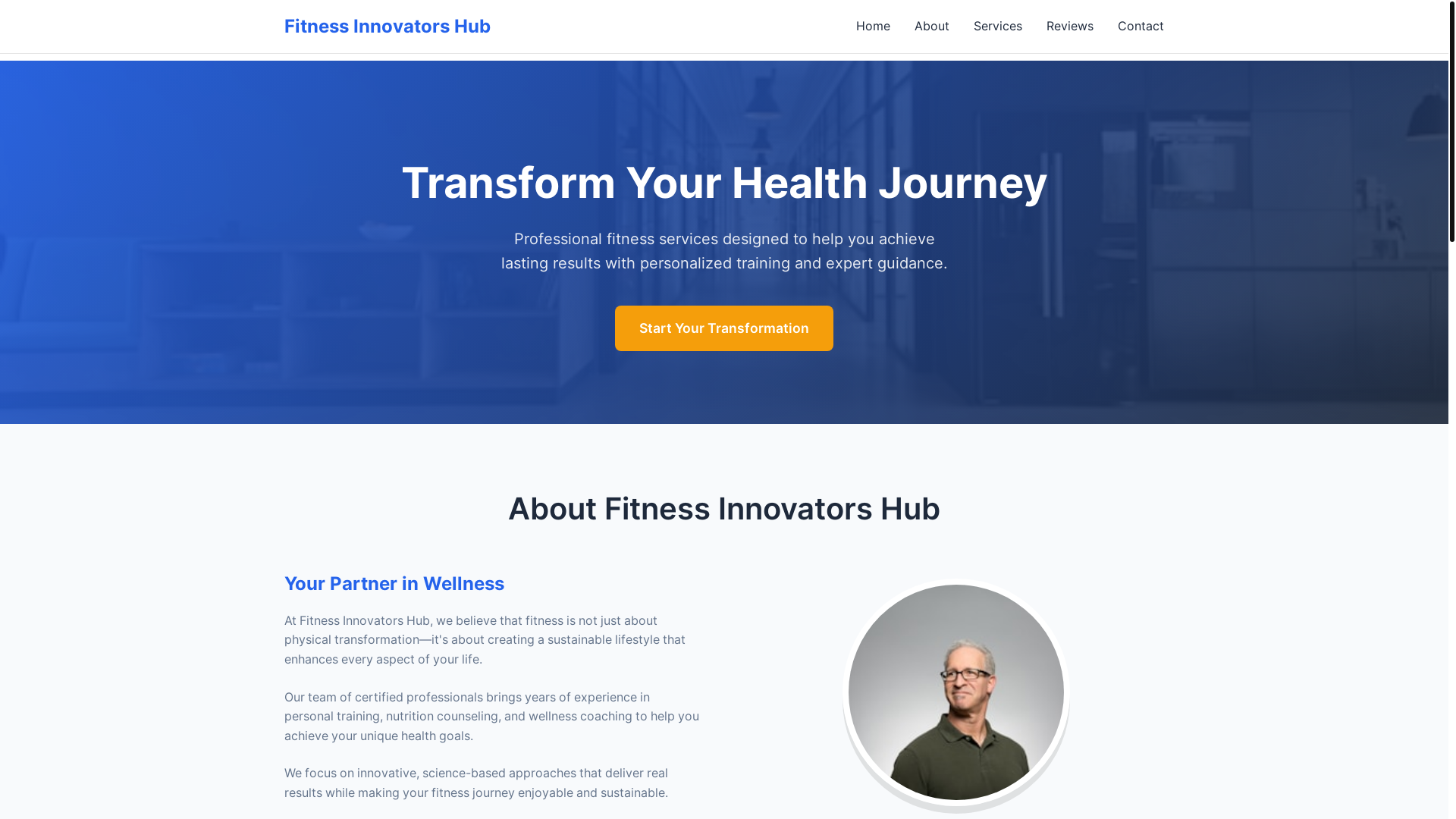 website screenshot of https://fitnessinnovatorshub.sbs/