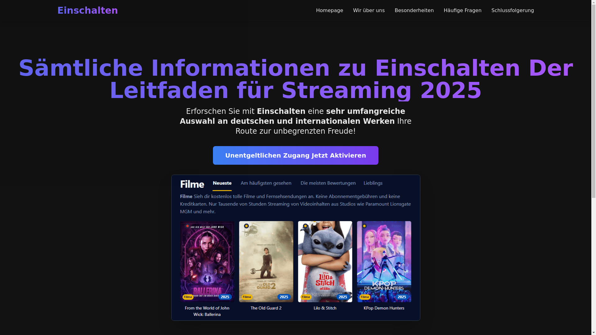 website screenshot of https://einschalten-jdvc.pages.dev/