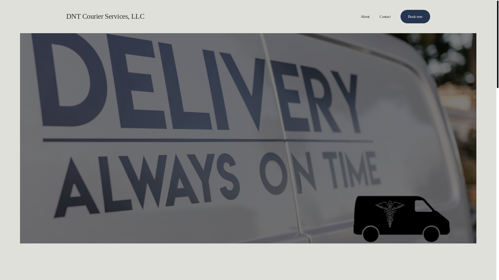 website screenshot of https://dntcourierservices.com/