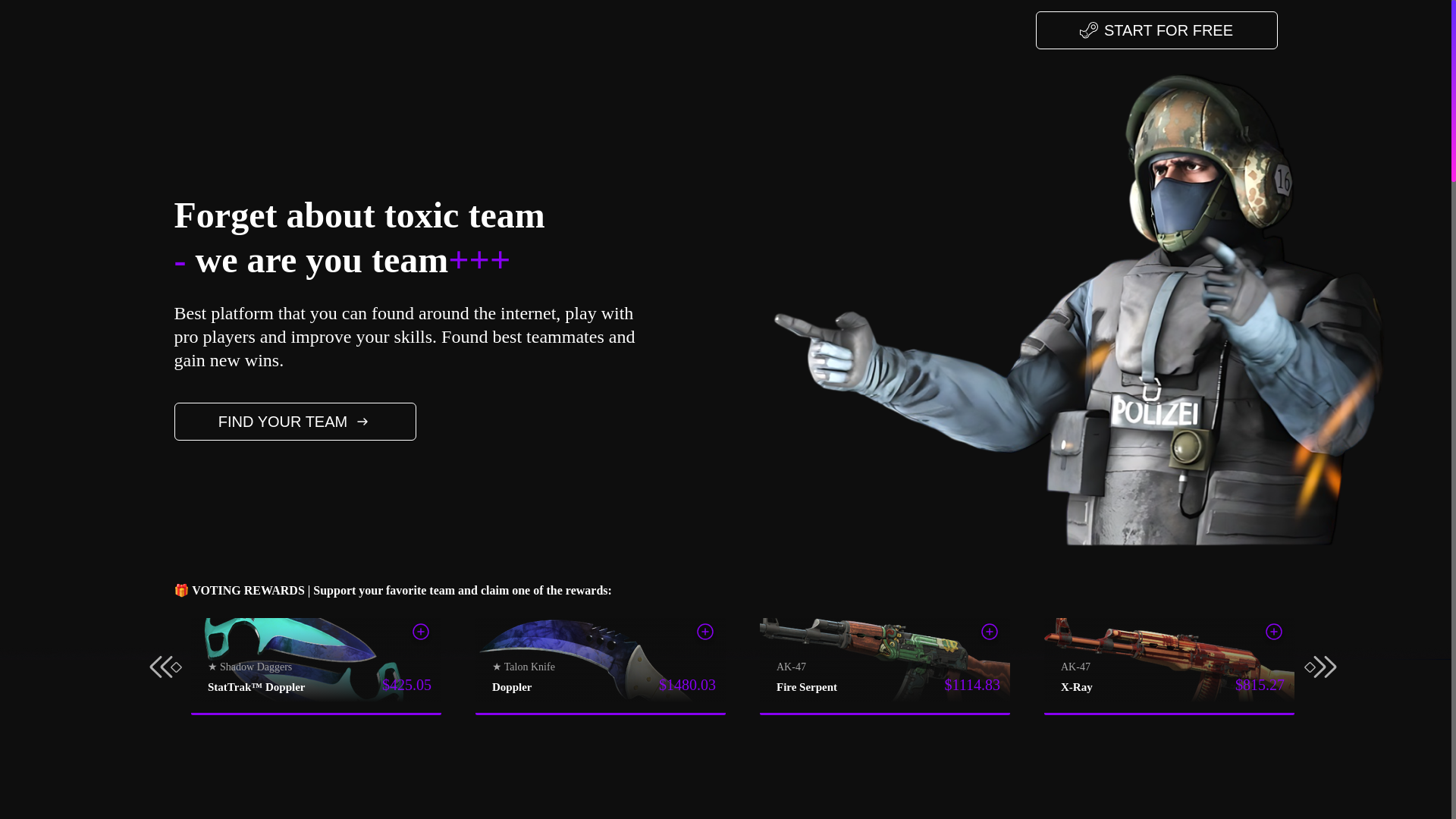 website screenshot of https://cs2boom.shop/