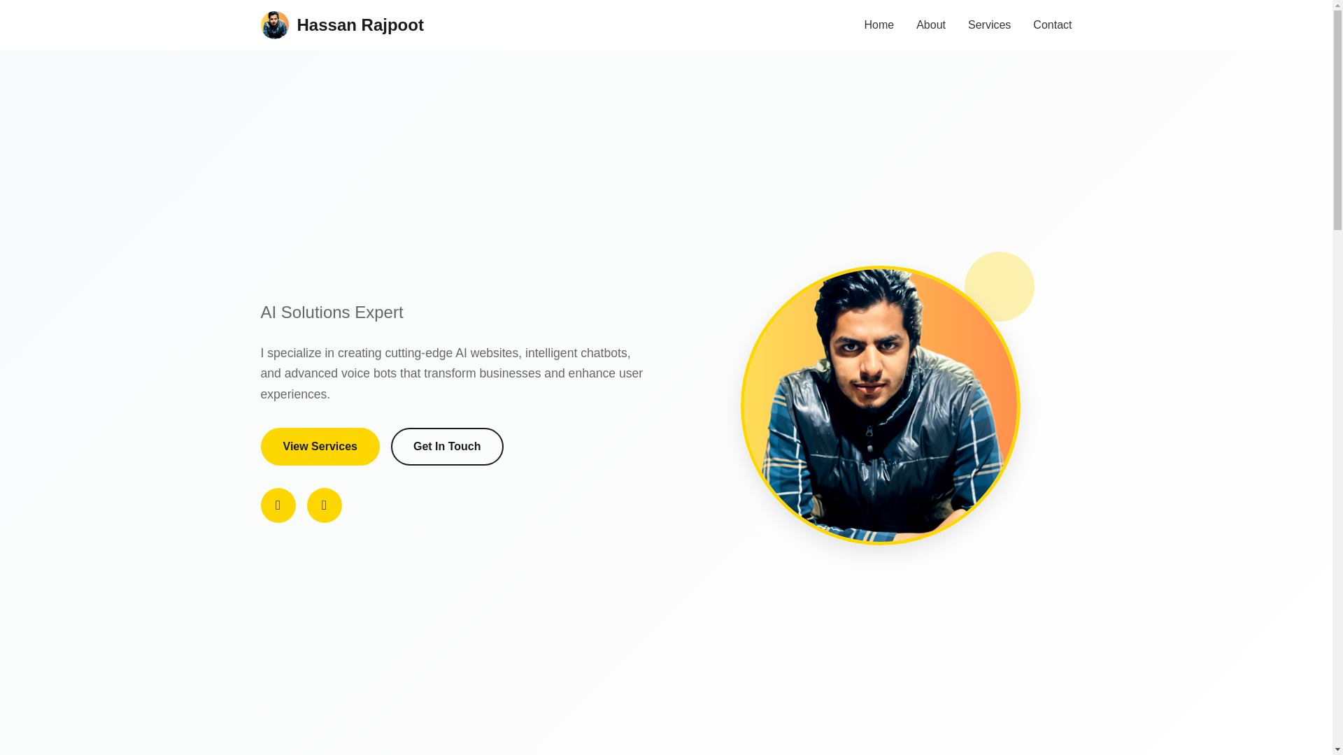 website screenshot of https://hassanrajpoot.pages.dev/