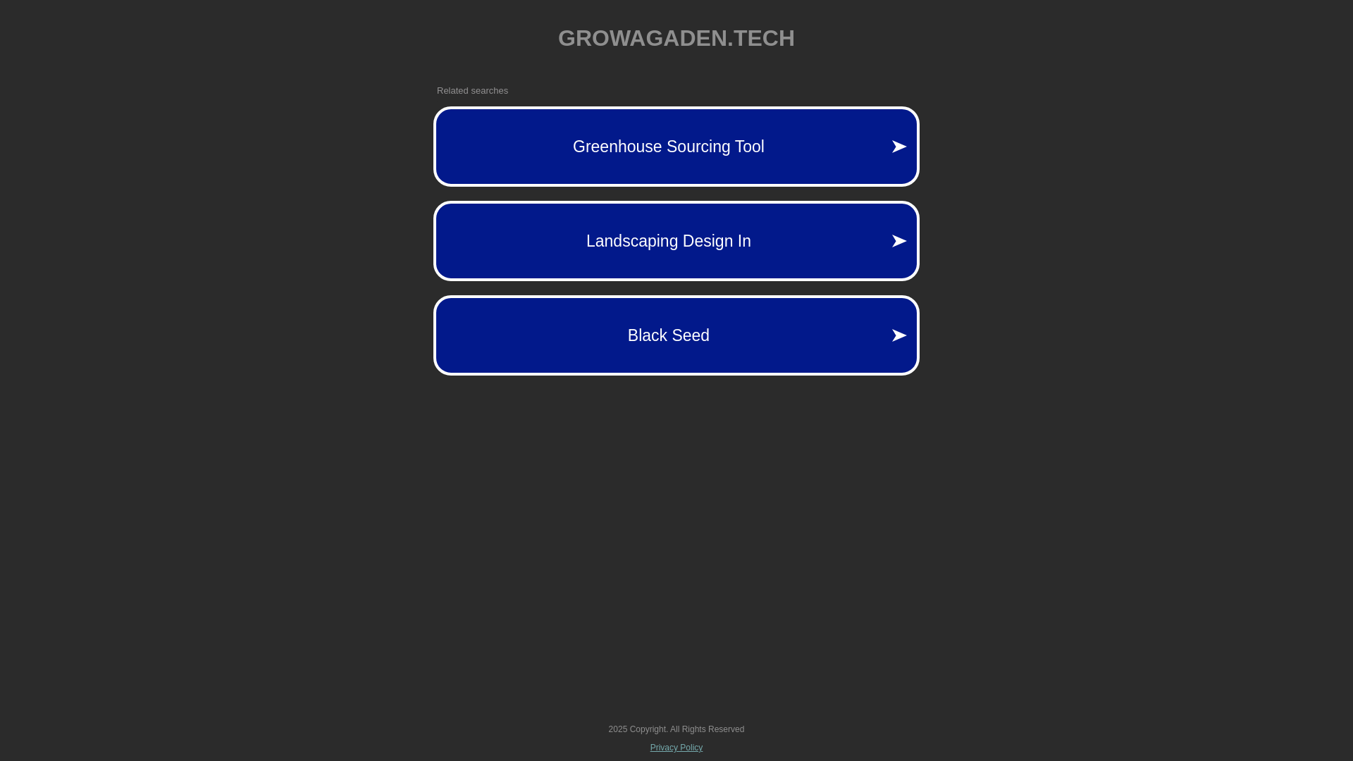website screenshot of https://growagaden.tech/