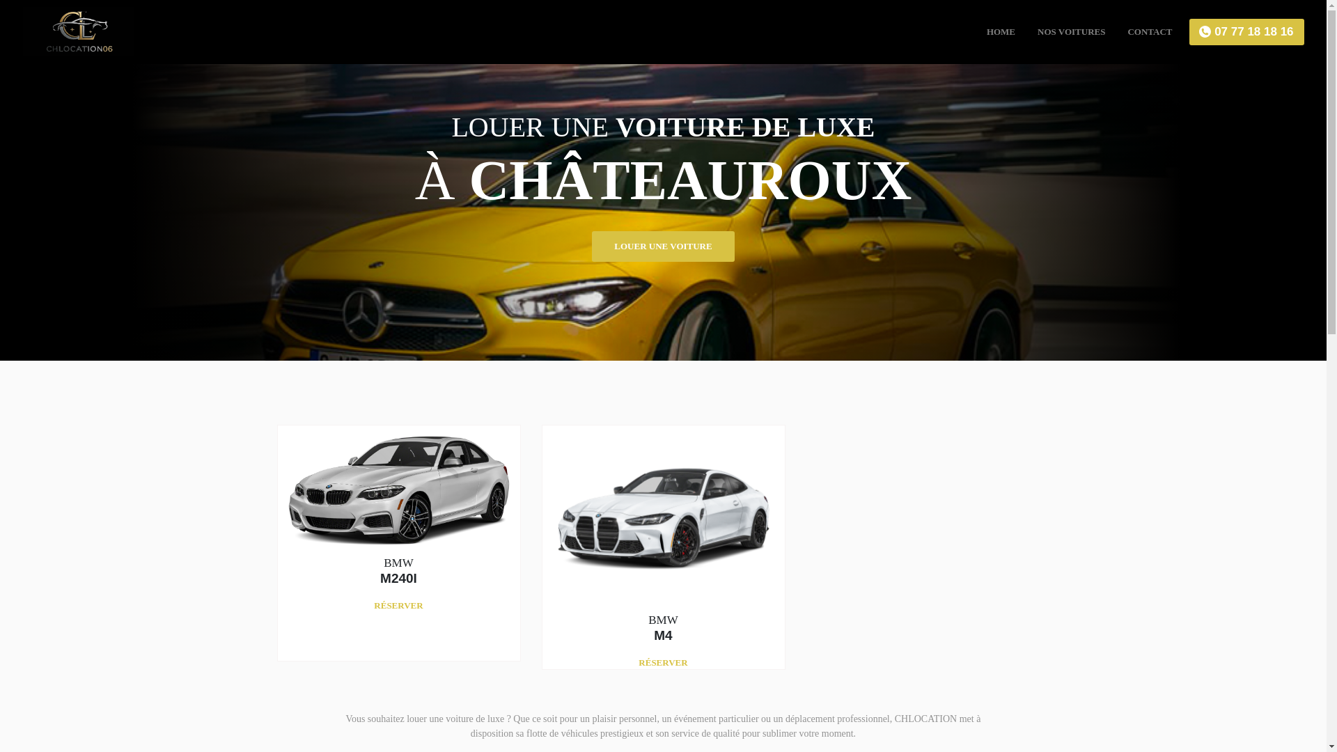 website screenshot of https://chlocation06.fr/