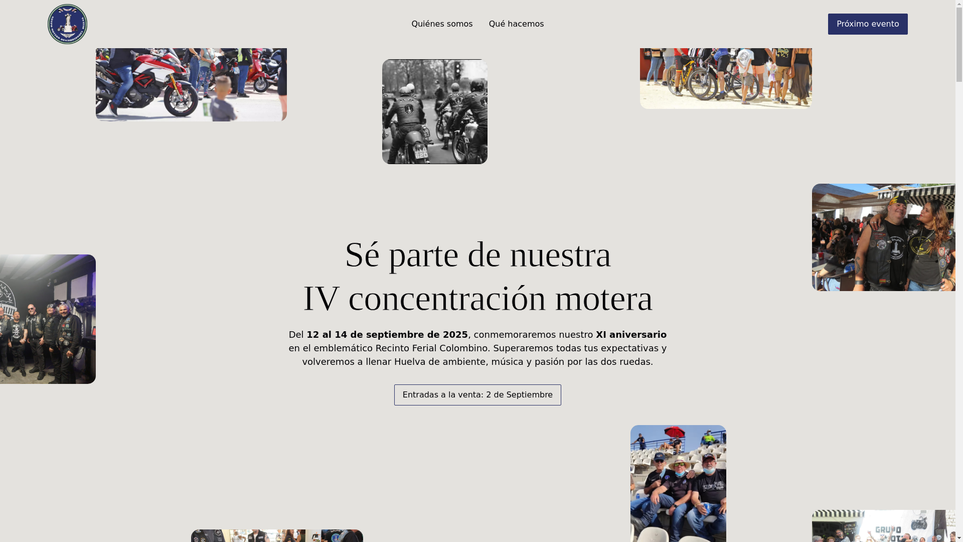 website screenshot of https://grupomoterodescubridoreshuelva.com/