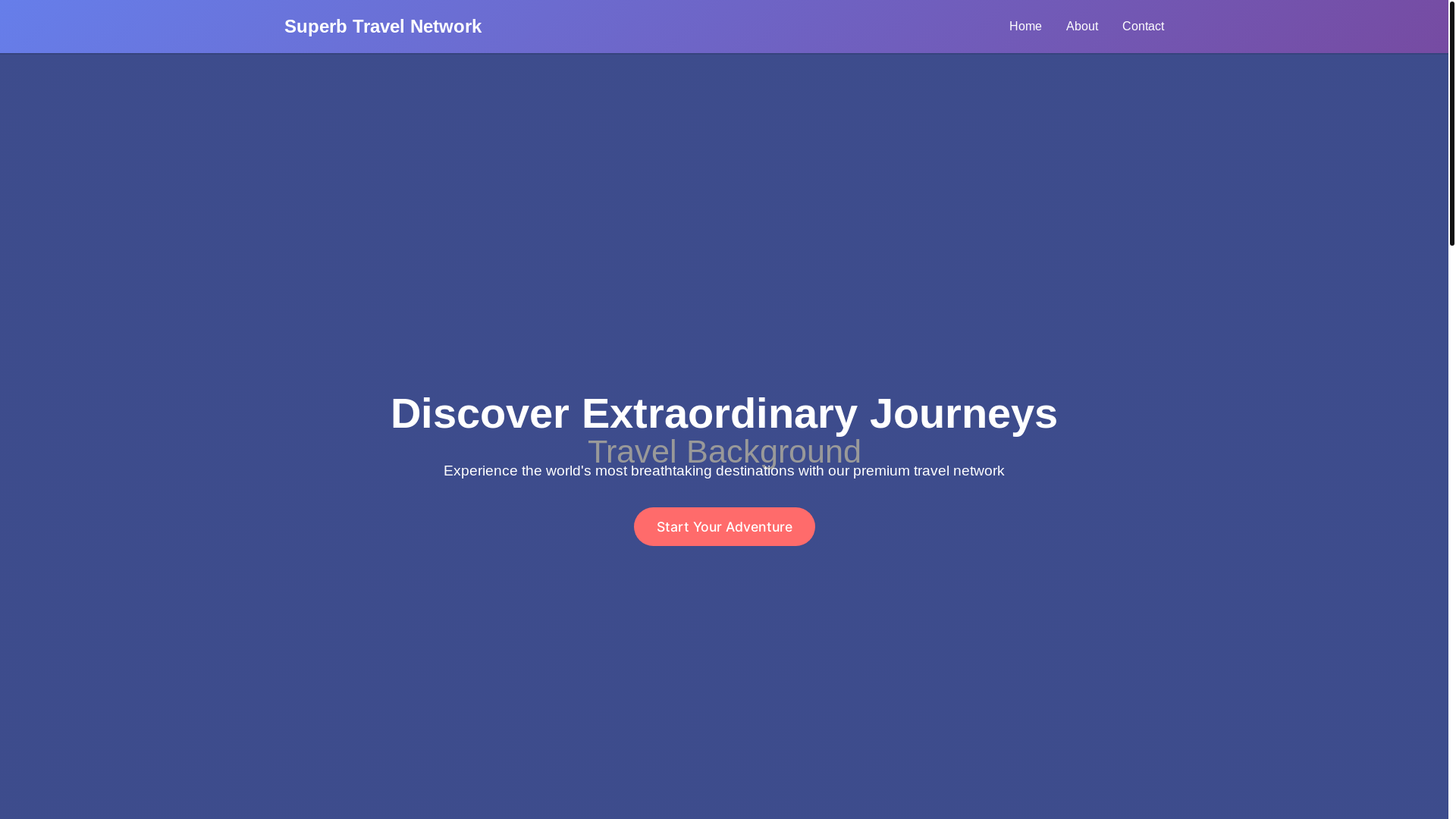 website screenshot of https://superbtravelnetwork.xyz/