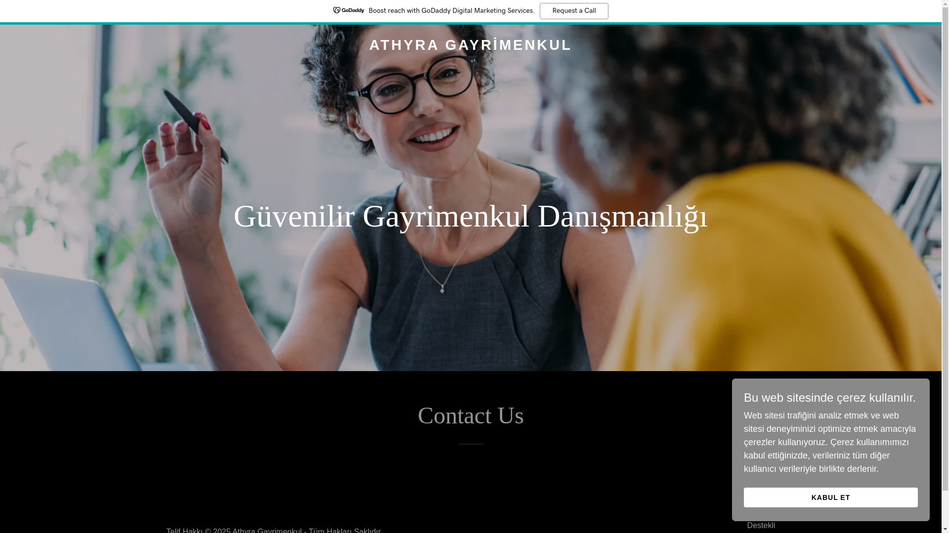 website screenshot of https://athyragayrimenkul.com/