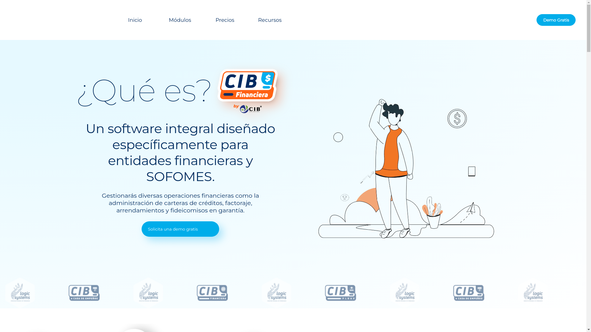 website screenshot of https://cib-financiera.pages.dev/