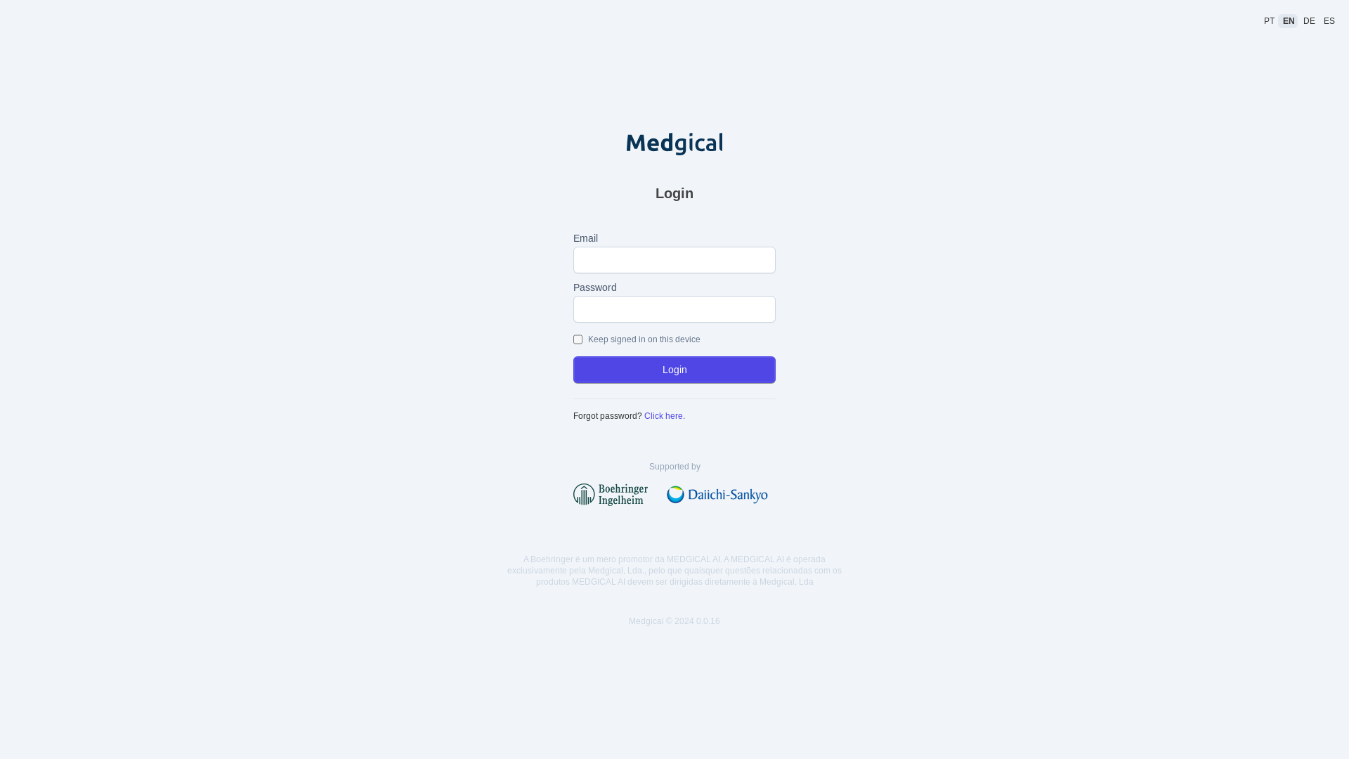 website screenshot of https://staging-medgical-frontend.pages.dev/