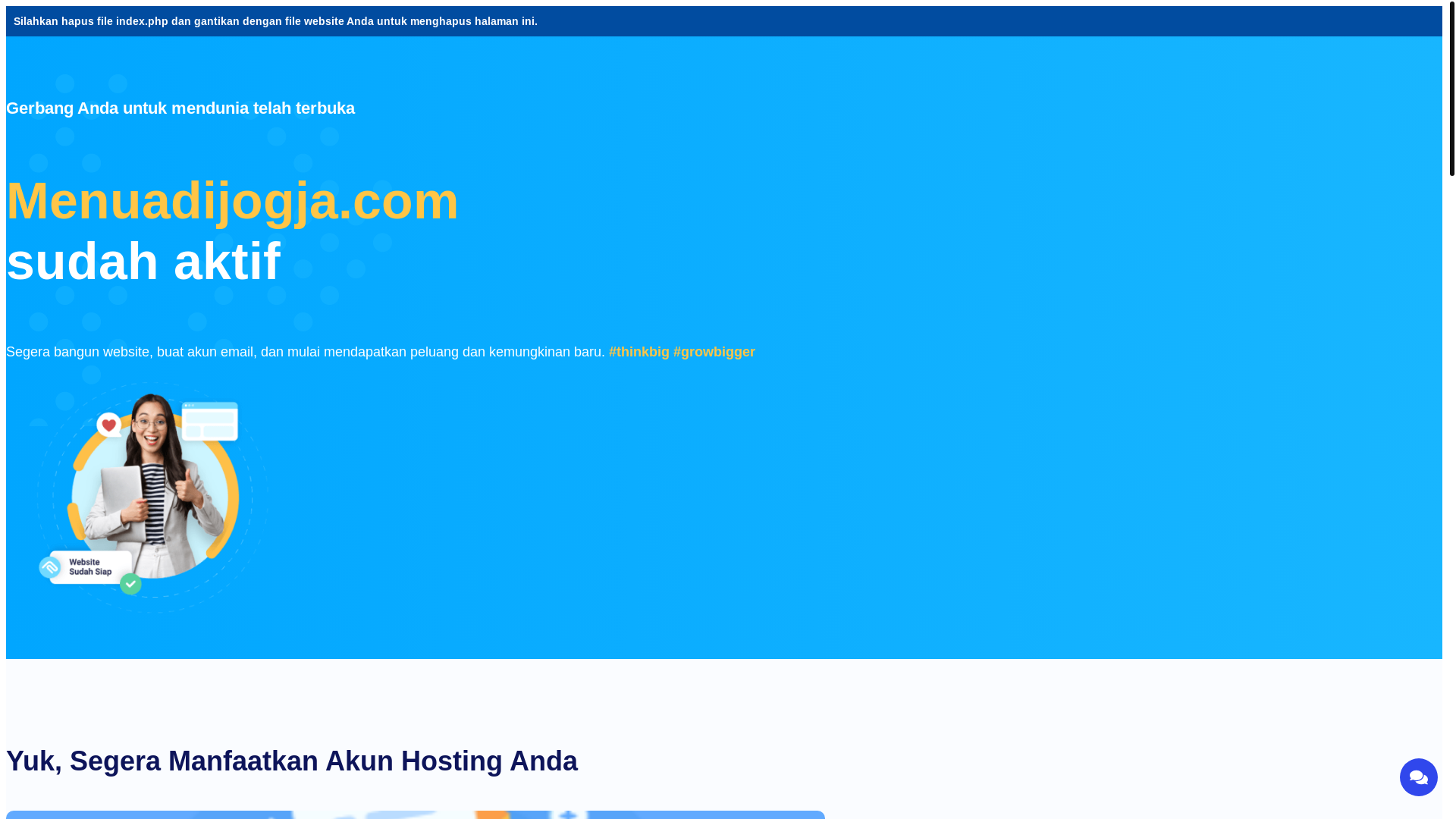 website screenshot of https://menuadijogja.com/