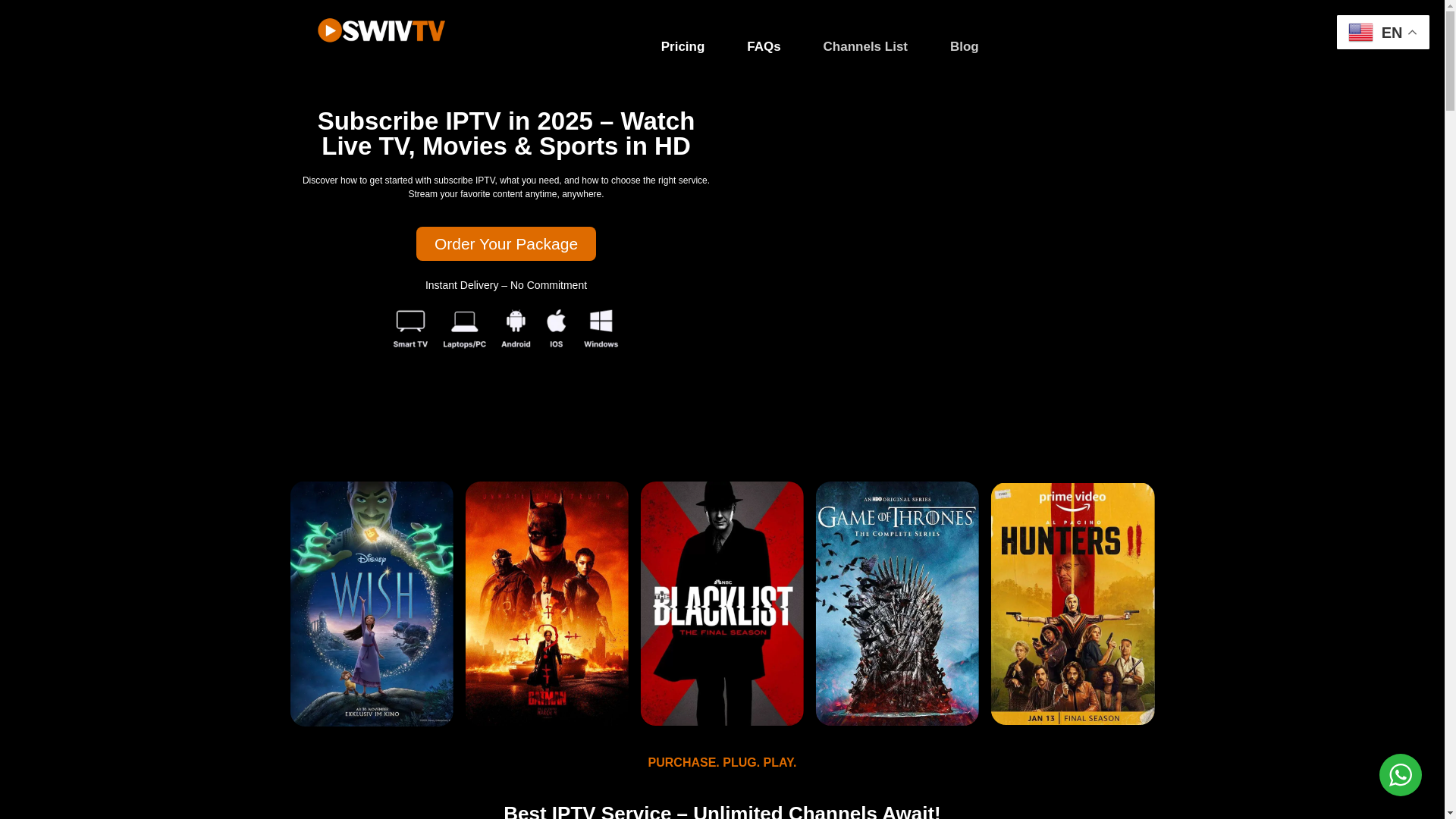website screenshot of https://swivtv.com/