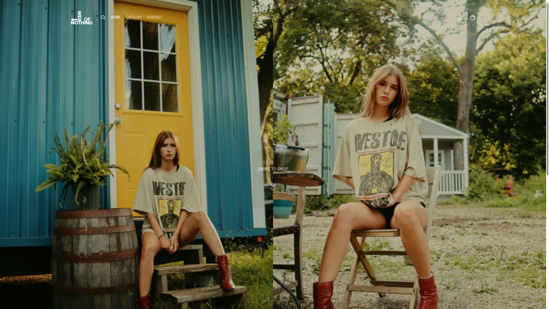 website screenshot of https://westofnothing.us/