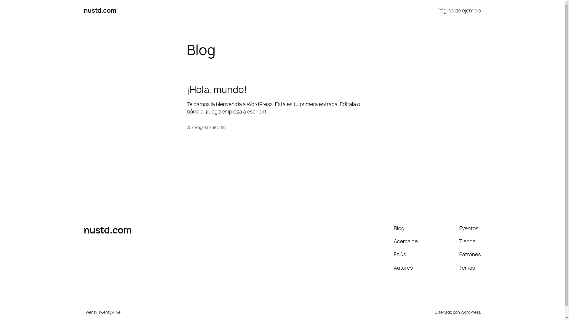 website screenshot of https://nustd.com/