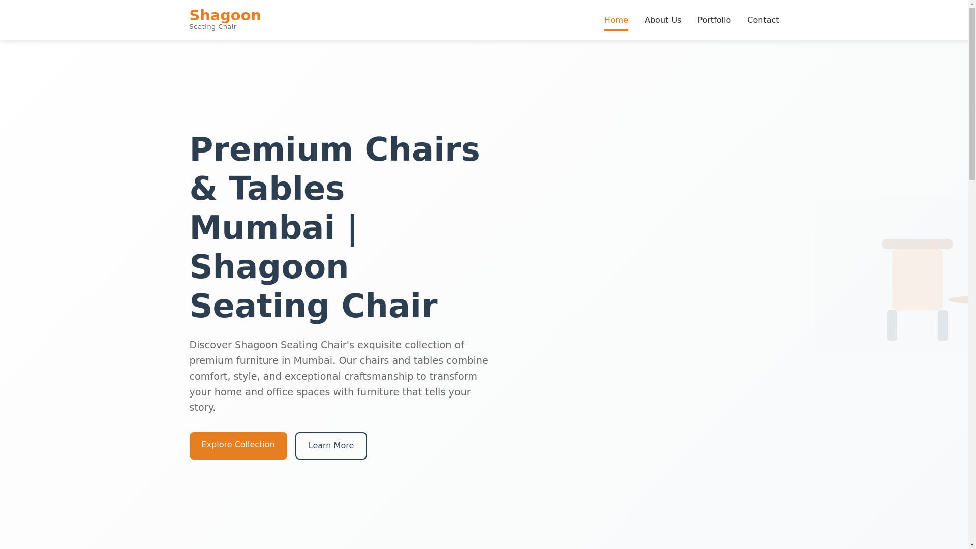website screenshot of https://shagoonchair.pages.dev/
