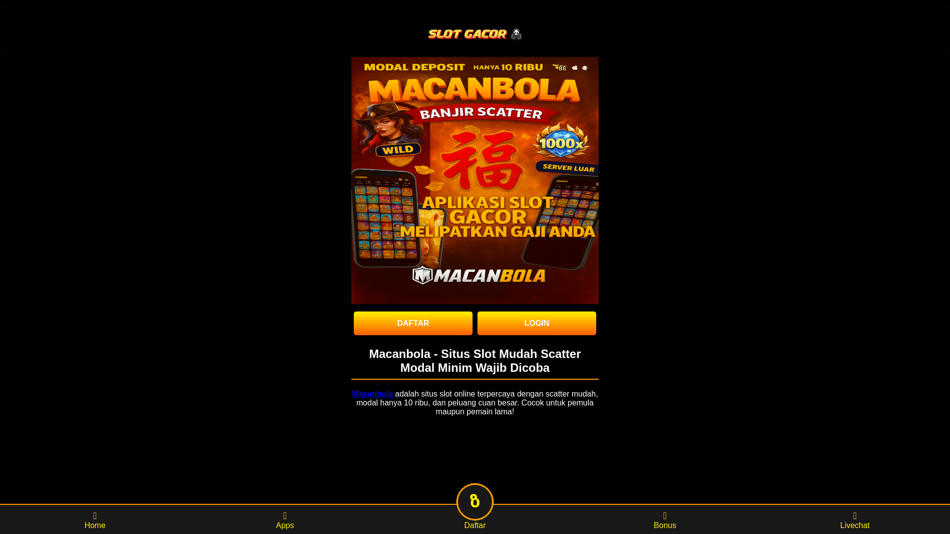 website screenshot of https://ampmacanbola.pages.dev/