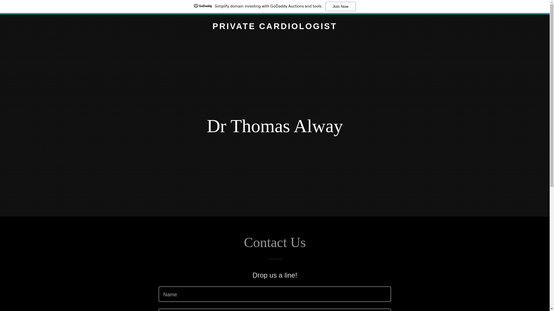 website screenshot of https://drthomasalway.co.uk/