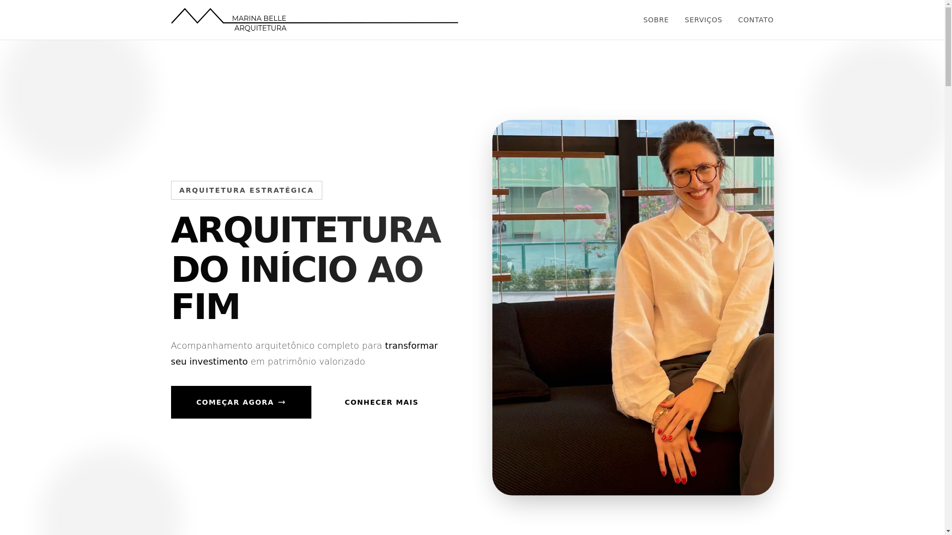 website screenshot of https://marinabelle.com.br/
