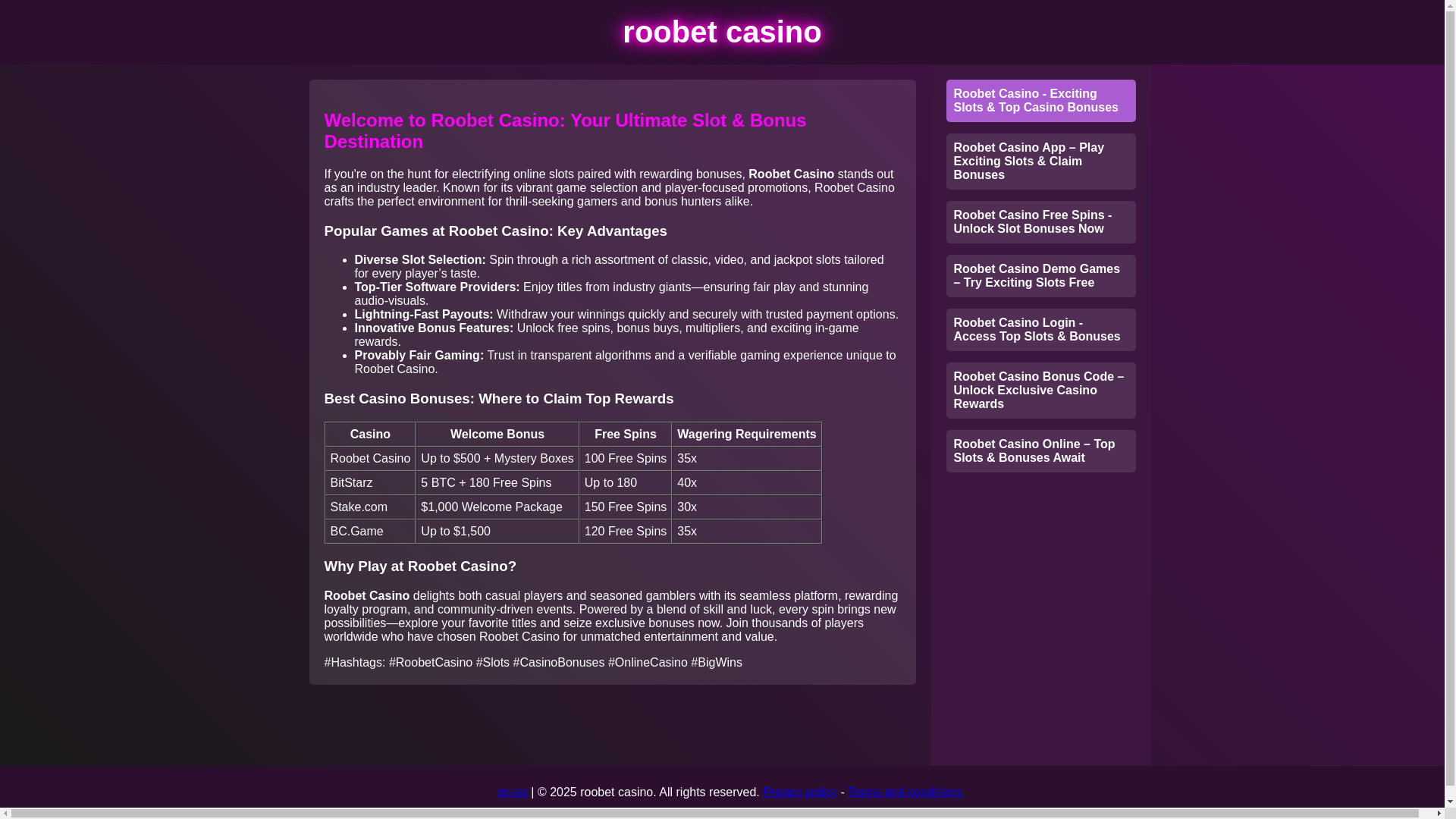 website screenshot of https://roobet-casinocok.pages.dev/