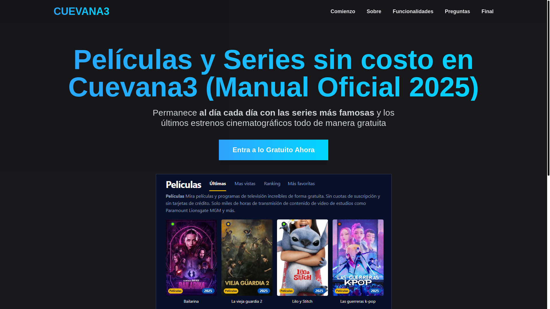 website screenshot of https://cuevana3-4gut.pages.dev/