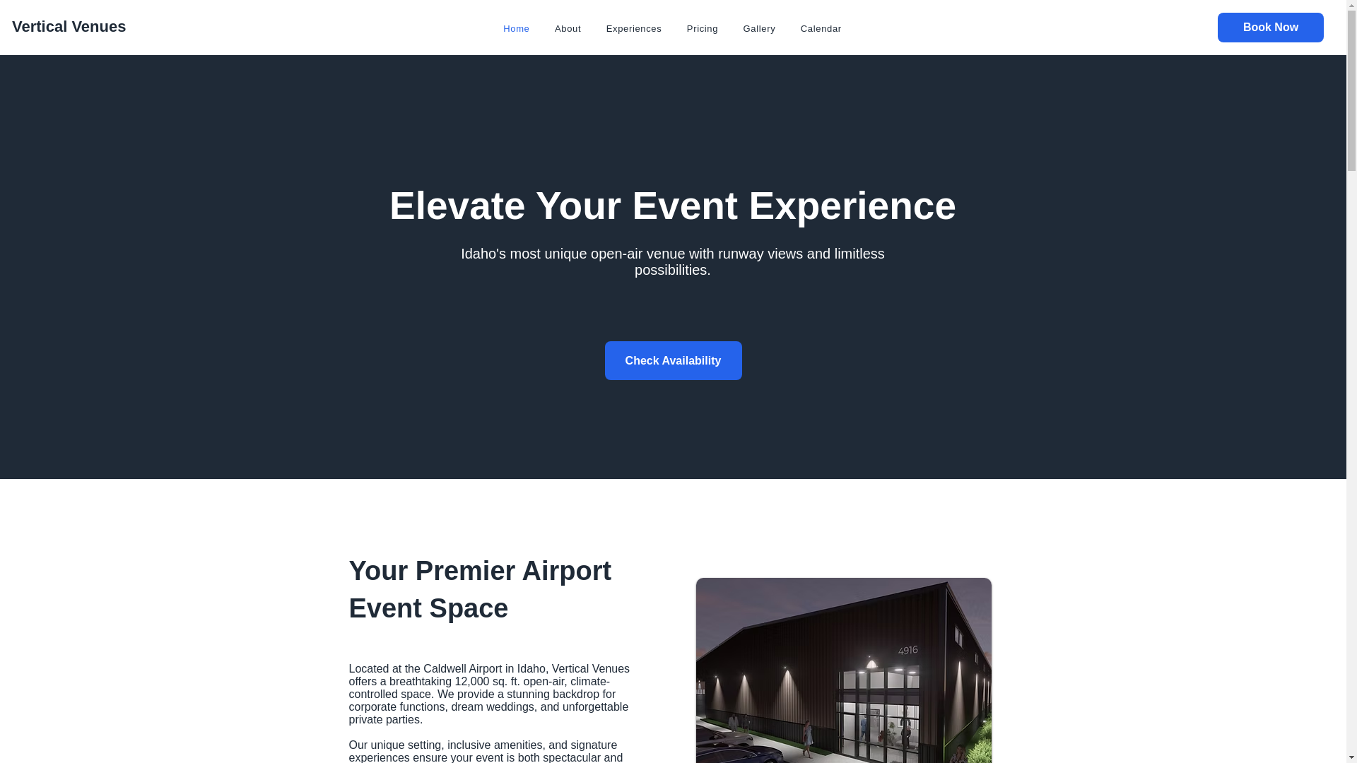 website screenshot of https://verticalvenues.com/