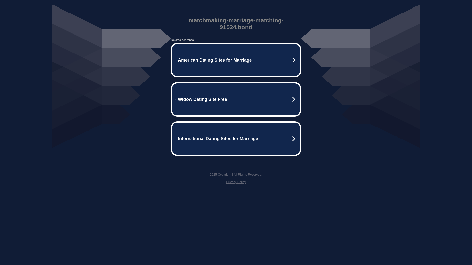 website screenshot of https://matchmaking-marriage-matching-91524.bond/