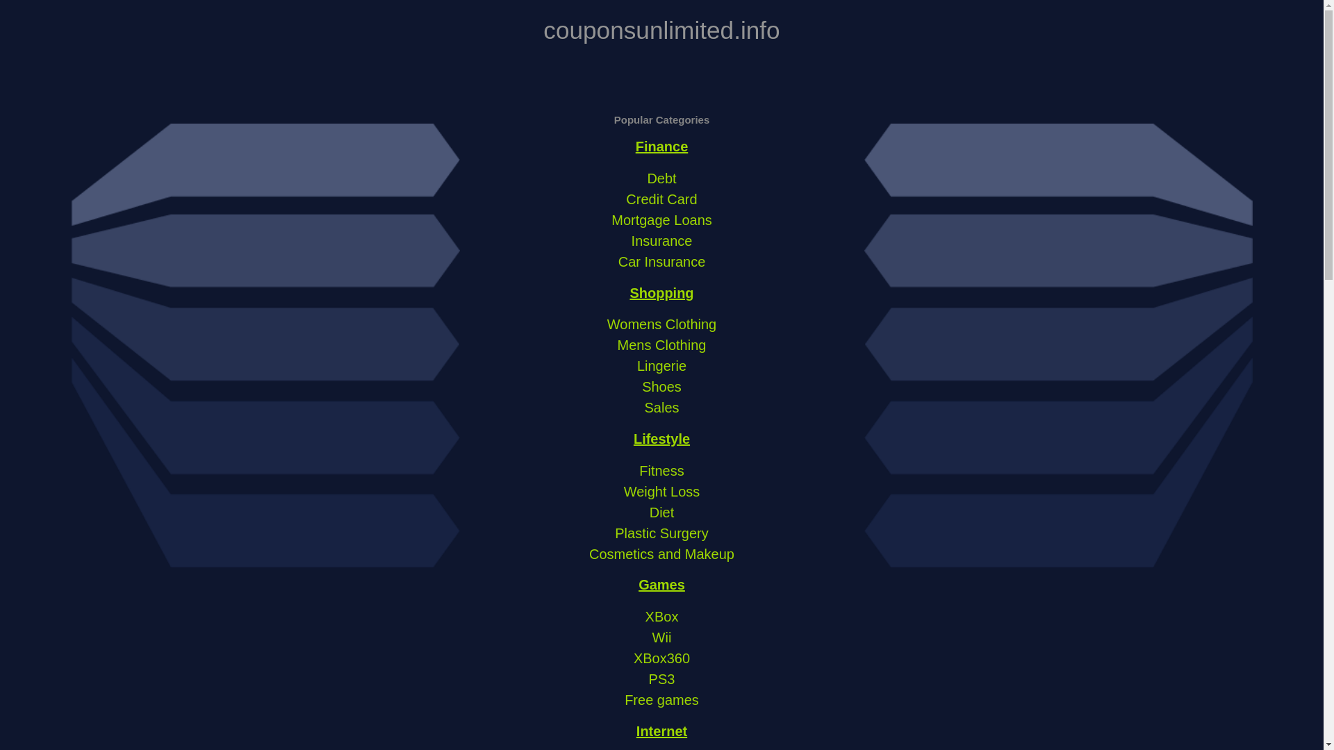 website screenshot of https://couponsunlimited.info/
