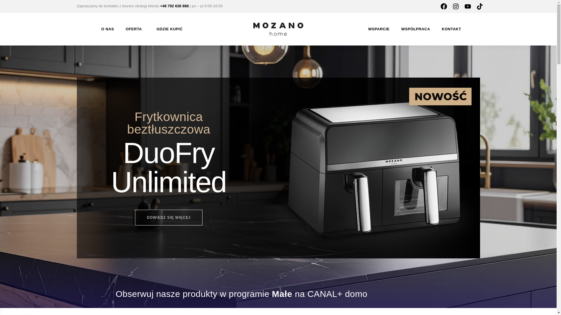 website screenshot of https://mozanohome.pl/